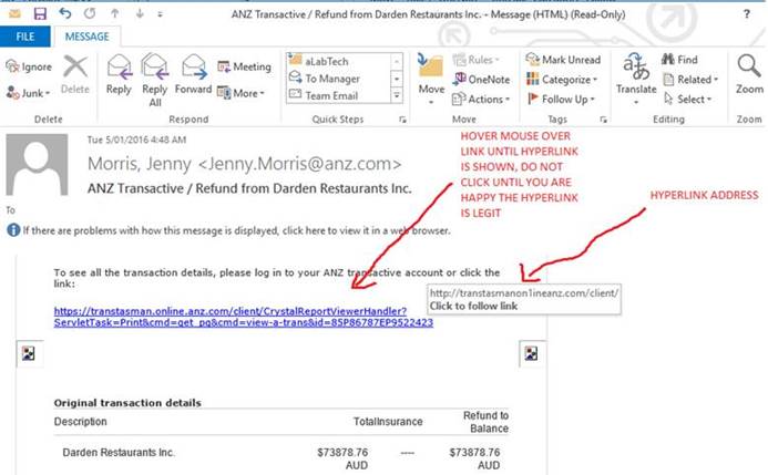 HyperLink and Destination